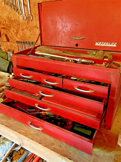 vintage waterloo metal tool box|Waterloo Collectible Tool Boxes & Chests for sale .